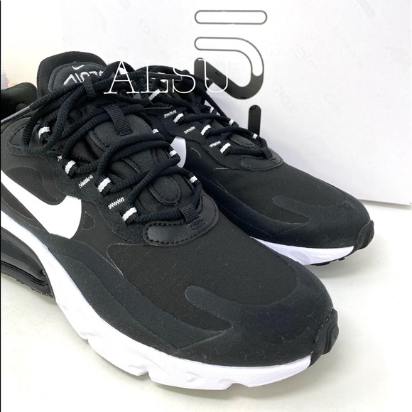 Nike Air Max 270 React Black White W AUTHENTIC - Picture 4 of 8